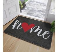 GIBZ Paillasson Intérieur Welcome Rectangulaire Tapis Entrée Antidérapant Résistant Absorbant la Saleté pour Porte Terrasse et Décoration Style 2 60 x 90 cm