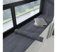 GIBZ Papier Peint Imitation Bois Film Autocollant Épais pour Armoires Tables Étagères et Rénovation Papier Adhesif pour Meuble Chambre Salon Cuisine Gris ardoise 60 x 500 cm