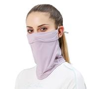 GIBZ Uv Masque Tour De Cou Femme Masque Anti-uv Visage Cou Respirant Séchage Rapide Cache Cou Anti-Poussière Coupe Vent Masque De Course à Pied En Plein Air Et De Cyclisme à Marche Rapide Violet
