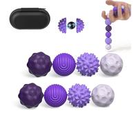 Gicctyble 8 Pièces Boules Anti Stress Magnétiques en Silicone - Fidget Toys Relaxation pour Enfants et Adultes, Jouets Sensoriels Décompression pour Soulager Le Stress et Favoriser la Concentration