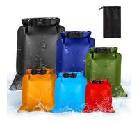 Gicctyble Sac Étanche Léger 6 Pièces, 1,5L/2,5L/3L/3,5L/5L/8L, Sac Etanche Nautique Imperméable pour Kayak, Randonnée, Camping et Activités Nautiques
