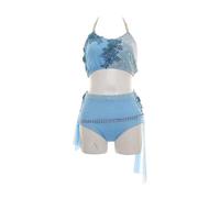 GICIR Costumes De Danse Lyrique For Femmes, Grande Taille, Dos Ouvert, Strass, Robe De Spectacle Sur Scène, Personnalisée For Filles(XS)
