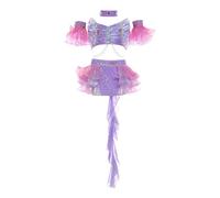 GICIR Costumes De Danse Lyrique For Femmes, Tenues Tutu De Concours De Strass À Dos Ouvert, Personnalisées(M)