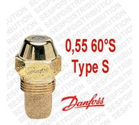 gicleur DANFOSS S débit 0,55 60 °S nozzle fioul 030F6910 en stock