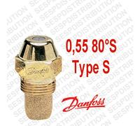 gicleur DANFOSS S débit 0,55 80 °S nozzle fioul 030F8910 en stock