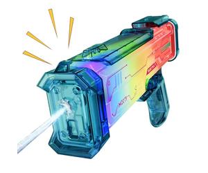 Gicleur d'eau électrique - Jouet éducatif à longue portée avec son de lumière électrique, jouets de tir pour piscine - Pour garçons et filles, fête d'été sur la plage, anniversaire en plein air, vacan