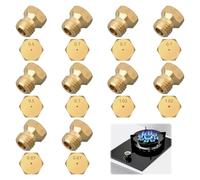 Gicleur Gaz Butane,10 Pcs Gicleur Gaz de Ville,Butane Universels Jets pour Plaque de Cuisson au Naturel GPL (2×0.5mm, 4×0.7mm, 2×0.87mm, 2×1.02mm)