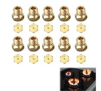 Gicleur Gaz Butane, 2×0.5mm, 4×0.7mm, 2×0.87mm, 2×1.02mm Gicleur Gaz Bouteille, 10 Pcs Buses Et Injecteurs pour Bruleur Gaz Gaziniere Gaz, Gicleur Gaz Ville, Injecteur De Gaz Gicleur Bouteille Kit