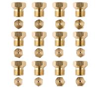 Gicleur Gaz Butane, Lot de 12 Bouteille Gicleur GPL Brûleur Injecteur de Gaz Ville Kit Conversion 0,5/0,7/0,8/0,9/0,95/1,1mm pour Cuisinière Plaque