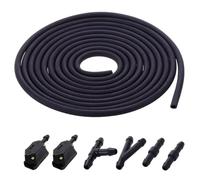Gicleur lave-glace Buse D'eau D'essuie-glace De Pare-brise Type Bras 8/9mm Pour Voiture Universelle Avec Connecteur Tuyau Pompe(2M)