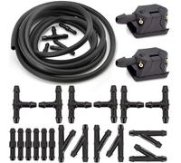 Gicleur Lave Glace Compatible Avec Benz Pour Vito W638 1996-2003 Pour W639 2003-2014 Pour W447 2014-2 Buses De Lave-glace De Voiture Et Kit De Tuyau De 2 M(Nozzle-Hose-Joiner)