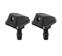 Gicleur lave glace Kit de 2 buses lave-glace avant pour capot voiture, comprenant un couvercle et une sortie, compatible avec la plupart des modèles Buses de pulvérisation d'essuie-Glace