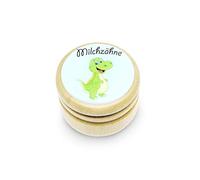 GICO Boîte à dents de lait, boîte à dents de lait motifs pour garçons et filles avec couvercle à visser 44 mm (DINO) - Fabriqué en UE 7014