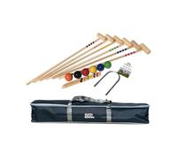 GICO - Jeu de Croquet de qualité - 6 Joueurs - Maillets Taille Adulte 100 cm - en Sac de Transport -3246