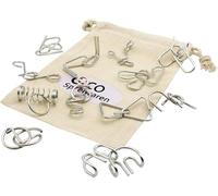 GICO Puzzle en métal - Jeu de patience - Puzzle en métal - Casse-tête pour adultes - Astuces délicates de tous types - Divers modèles (Mini)