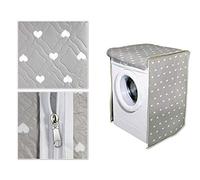 GICOS IMPORT EXPORT SRL Bâche de protection en tissu fermeture éclair Cœurs Taupe 60 x 60 x 80, Gris, Universel