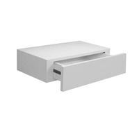 GICOS IMPORT EXPORT SRL Étagère Murale avec tiroir, étagère en Bois Mural, Couleur Blanche, 40 x 24 x 10 cm, DOU-782466