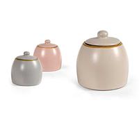 GICOS IMPORT EXPORT SRL Pot à sucre avec couvercle 9 cm 350 ml couleurs assorties céramique CEZ-818080