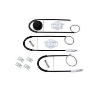 GICOXD Régulateur Fenêtre Pour Megane II 2/3 2002-2009 Ensemble De Clips Lève-vitre Coupé KIT Réparation Porte Avant-gauche