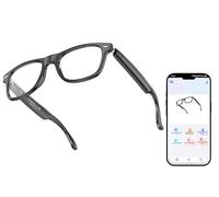 GiDaCom Lunettes Bluetooth intelligentes avec IA - Traducteur en temps réel, écouter de la musique et répondre aux appels avec un design unique, A13 Transparent