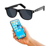 GiDaCom Lunettes Smart Bluetooth Écoutez de la musique et répondez aux appels avec un design unique Touch Control (Noir)
