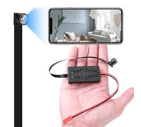 GiDaCom Mini caméra espion wifi DIY 1080p, détection de mouvement, vision à distance, enregistrement en boucle, idéal pour la sécurité à la maison, le bureau avec sd 32G (wifi100)