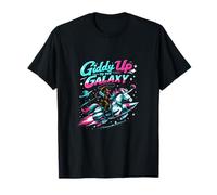 Giddy Jusqu'au Galaxy Unicorn Wrangler Space Cowboy T-Shirt