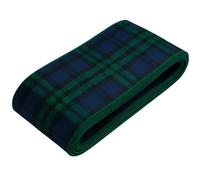 Giddy Square Ruban Tartan - Montre Noir 40mm x 3m - Tissé Réversible, Fil Teint - Design Homologué STA, Sans Fil