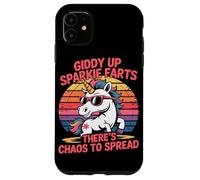 Giddy Up Sparkle Farts Il y a du Chaos à propager Licorne Coque pour iPhone 11