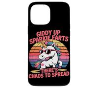 Giddy Up Sparkle Farts Il y a du Chaos à propager Licorne Coque pour iPhone 13 Pro Max