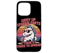 Giddy Up Sparkle Farts Il y a du Chaos à propager Licorne Coque pour iPhone 15 Pro Max