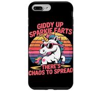 Giddy Up Sparkle Farts Il y a du Chaos à propager Licorne Coque pour iPhone 7 Plus/8 Plus