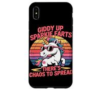 Giddy Up Sparkle Farts Il y a du Chaos à propager Licorne Coque pour iPhone XS Max