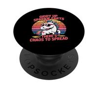 Giddy Up Sparkle Farts Il y a du Chaos à propager Licorne PopSockets PopGrip Adhésif