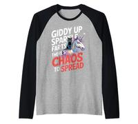 Giddy Up Sparkle Farts There's Chaos to Spread |- Manche Raglan