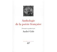Gide : Anthologie de la poésie française