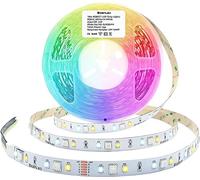 GIDEALED Bande LED RGBWW 24V 10m/rouleau ntensité variable Blanc froid Blanc chaud (2300-6000K) SMD5050 6 fils Couleur unie Lumière du jour RGBCCT Light Strip Plus,uniquement non étanche