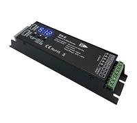 GIDEALED Décodeur DMX 5 canaux avec affichage numérique RDM, pilote de variateur DMX512 PWM LED pour RGBCCT, RGBWW, RGBW ou 5 bandes blanches - Module d'entrée de lumière LED DC12 V-48 V