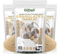 GiDeli Ail Semoule 3 x 1 kg - Granulés Séchés - Sachets Refermables | Ingrédient unique, végétalien, idéal pour marinades, charcuterie maison, aïoli, légumes rôtis
