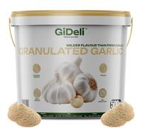 GiDeli Ail Semoule 500 g - Granulés Séchés - Seau avec Couvercle | Ingrédient unique, végétalien, idéal pour marinades, charcuterie maison, aïoli, légumes rôtis