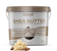GiDeli Beurre de karité 100 % pur et non raffiné - Beurre de karité naturel pour la peau, les cheveux et les cosmétiques DIY - 20 kg