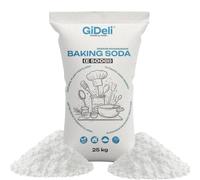 GiDeli Bicarbonate de Soude Qualité Alimentaire 25kg - Poudre de bicarbonate de sodium sans additifs - Idéal pour cuisiner, pâtisser, laver et nettoyer - Utilisation polyvalente dans la maison