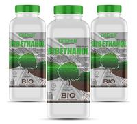 GiDeli bioéthanol 3 x 1 L de parfum de forêt 96,6 % d’éthanol pour cheminées intérieures et extérieures sans fumée ni suie - À base de maïs et de betteraves à sucre