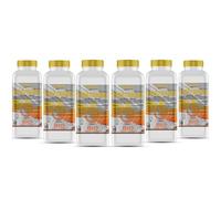 GiDeli Bioéthanol 96,6 % inodore 6 x 1 l - Bio éthanol pour cheminée de table, cheminée intérieure et extérieure - Sans fumée et sans suie - Fabriqué à partir de maïs et de betterave à sucre