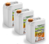 GiDeli Bioéthanol Lot de 3 x 10 l Parfum orange 96,6 % éthanol pour cheminée intérieure et extérieure Sans fumée ni suie Fabriqué à partir de maïs et de betterave sucrière