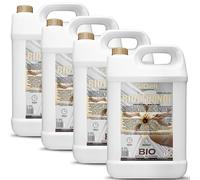 GiDeli Bioéthanol Lot de 4 x 5 l Parfum vanille 96,6 % éthanol pour intérieur et extérieur Sans fumée ni suie Fabriqué à partir de maïs et de betterave sucrière