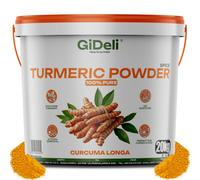GiDeli Curcuma en Poudre 20 kg - 100% Curcuma Longa Pur | sans additif, mouture fine, couleur jaune éclatante, pour currys, riz, lait doré et soupes épicées