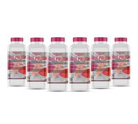 GiDeli Dissolvant pour vernis à ongles - 6 x 1 l - Nettoyant professionnel pour ongles Soak-Off Gel et UV - Enlèvement délicat et fiable du vernis à ongles - Pour salon de manucure