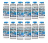 GiDeli Eau déminéralisée 12 x 1 l d'eau distillée pour fer à repasser, piles, refroidisseur, humidificateur, aquarium et laboratoire eau sans calcaire, inodore, claire