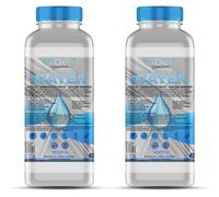 GiDeli Eau déminéralisée 2 x 1 l d'eau distillée pour fer à repasser, piles, refroidisseur, humidificateur, aquarium et laboratoire eau sans calcaire, inodore, claire